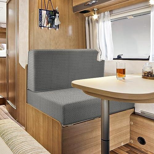 RV Dinette ソファクッションカバー 伸縮性キャンパークッション スリップカバー ストレッチ ラブシート ソファ家具プロテクター RVキ｜icoro｜07