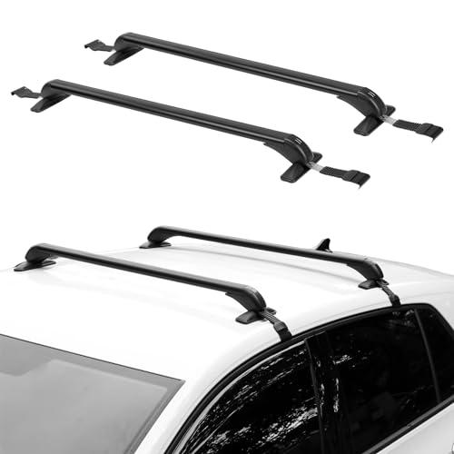Aclong Cross Bars Car Roof Rack 110cmユニバーサルルーフバーは はしご用の屋根のある屋根のレールなしで車