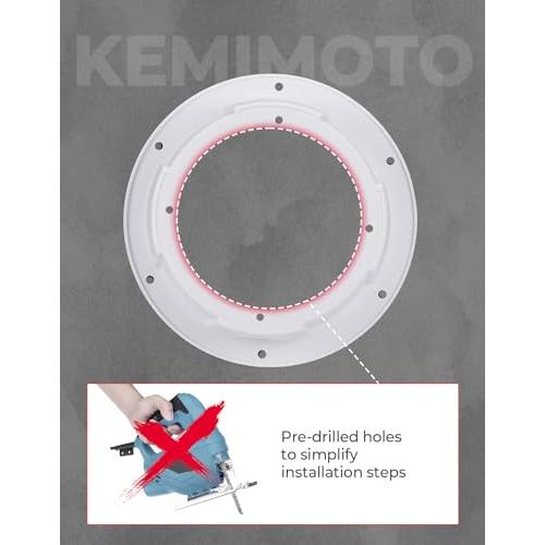 KEMIMOTO 6.5インチ スピーカーポッド ユニバーサルアングルボックスエンクロージャー 6.5インチスピーカー用 UTV、RV、車、ボー｜icoro｜05