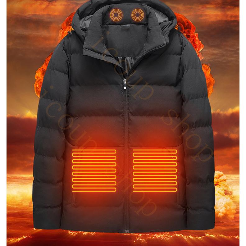 電熱ジャケット ヒーター付き メンズ 爆買いセール レディース ジャケット ヒートジャケット ヒーター3枚内蔵 防寒ジャケット 釣り アウター 秋 防寒対策 冬 登山