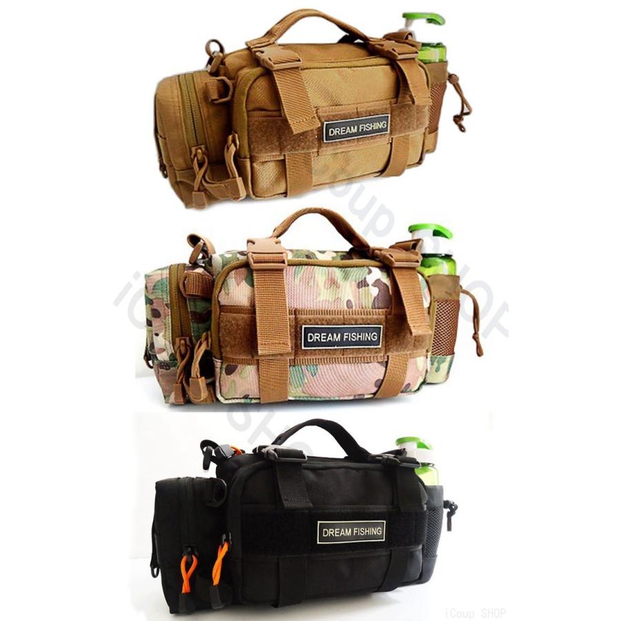 収納力抜群 フィッシングバッグ 釣りバッグ ロッドホルダー ボトルホルダー ショルダーバッグ 釣り フィッシング 手提げ ウエスト掛け メンズ レディース Cbbag53 Icoup 通販 Yahoo ショッピング