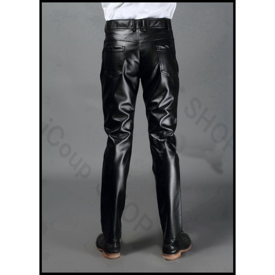 レザーパンツ メンズ スキニー Pu 革パンツ 革パン バイク パンツ ライダースパンツ フェイクレザー レザーパンツ ロックファッション 裏起毛 春 秋 冬 Cbpants122 Icoup 通販 Yahoo ショッピング