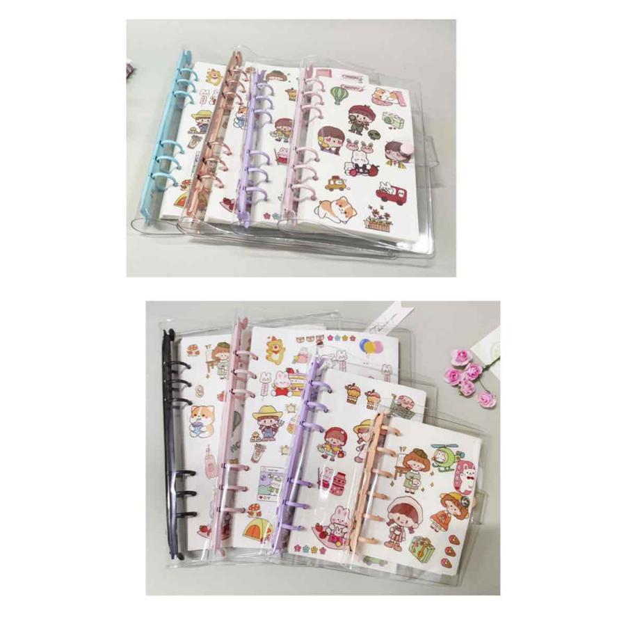 シール帳 バインダー 透明 A7 A6 A5サイズ クリアバインダー