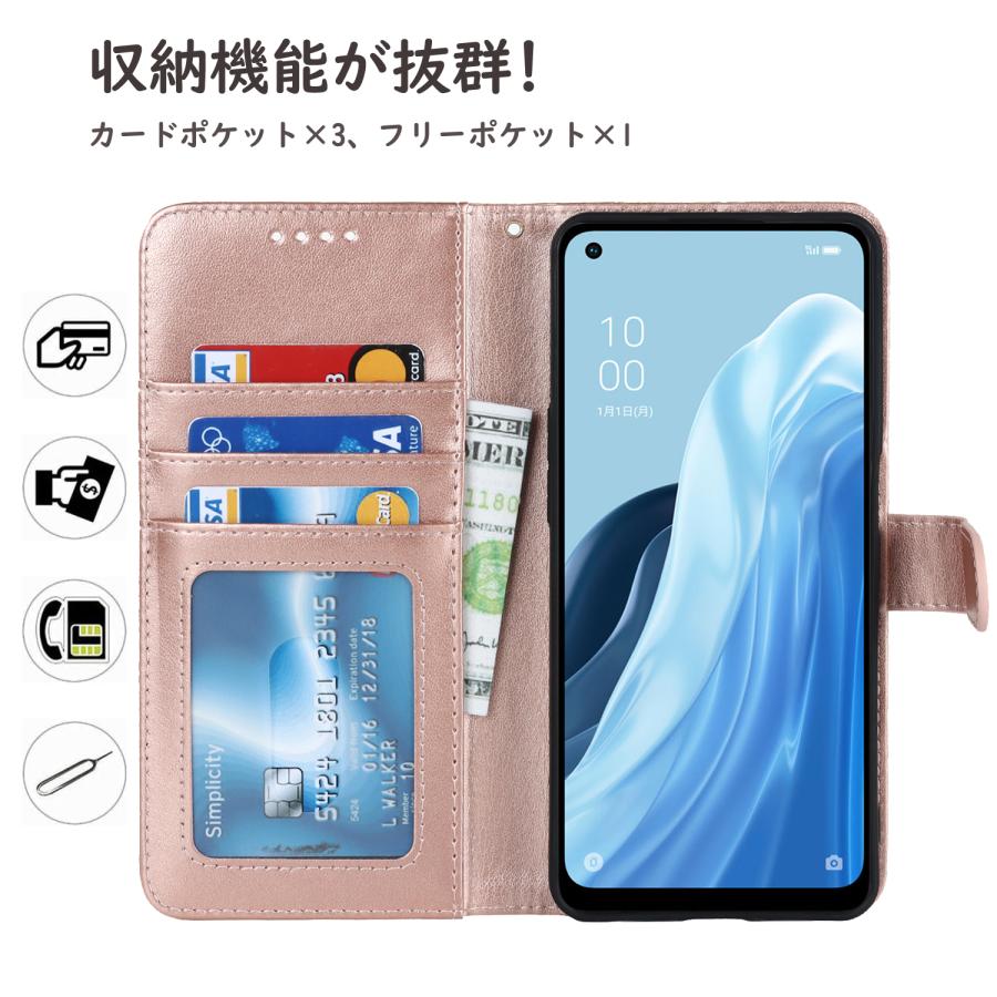 oppo reno9 a ケース 手帳型 携帯ケース oppo reno9 a oppo reno7 a ケース 手帳型 スマホケース ショルダー オッポ リノ セブンカード収納 耐衝撃 | iCoverCase | 11