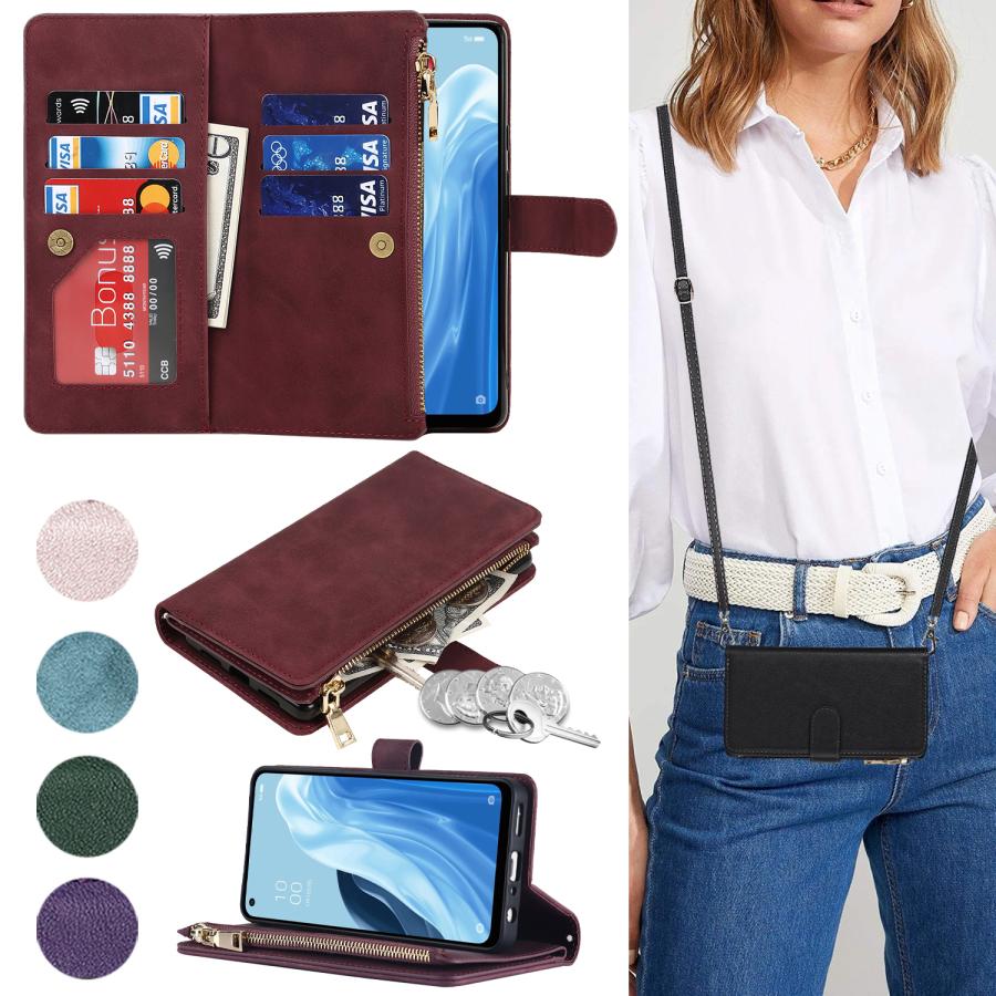 iCoverCase reno7 a ケース oppo reno9a ケース 手帳型 スマホケース