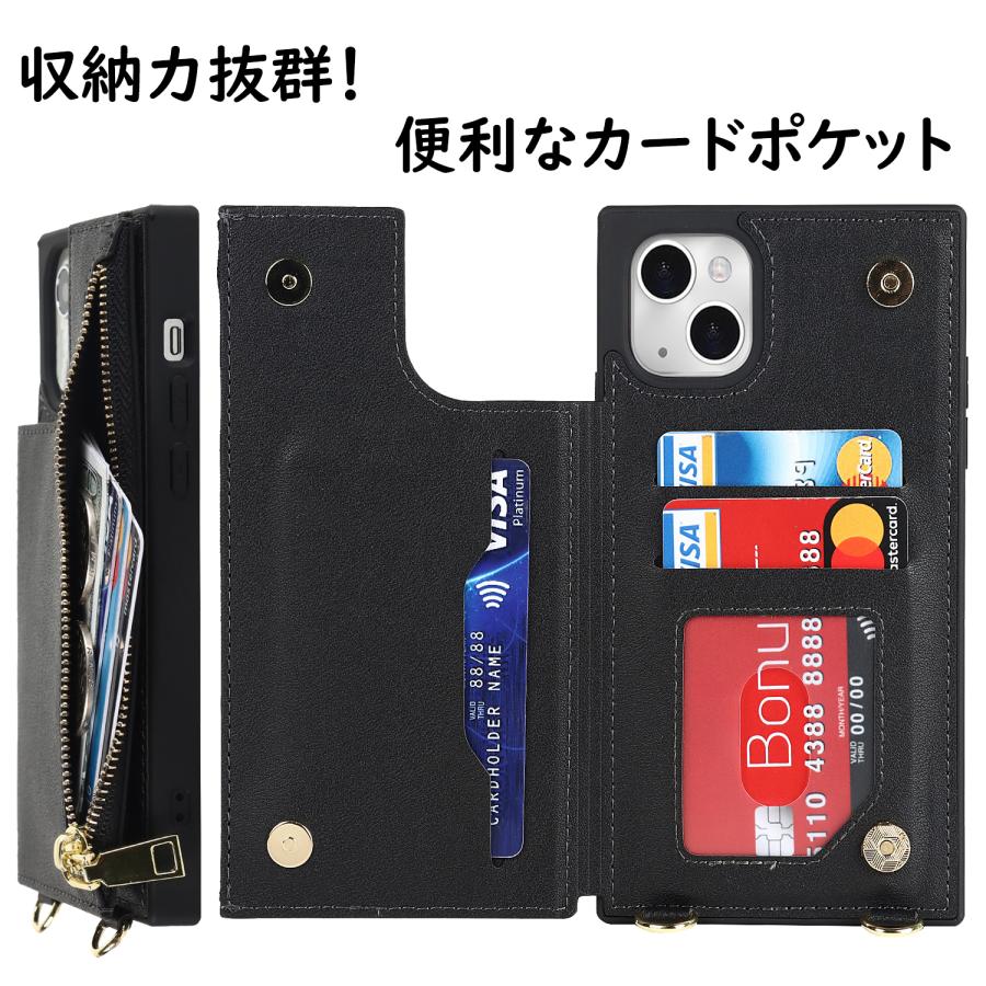 iphone 13 ケース 耐衝撃 iphone 13 pro max アイホン 13プロマックス カバー 13ミニ スタンド ショルダー アイフォン13 mini スマホケース 肩掛け カード収納 | iCoverCase | 08