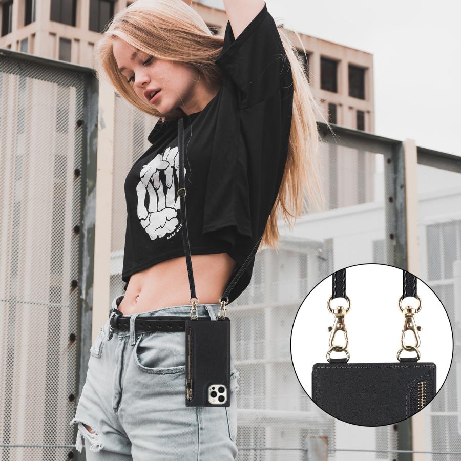 iphone 13 ケース 耐衝撃 iphone 13 pro max アイホン 13プロマックス カバー 13ミニ スタンド ショルダー アイフォン13 mini スマホケース 肩掛け カード収納 | iCoverCase | 13