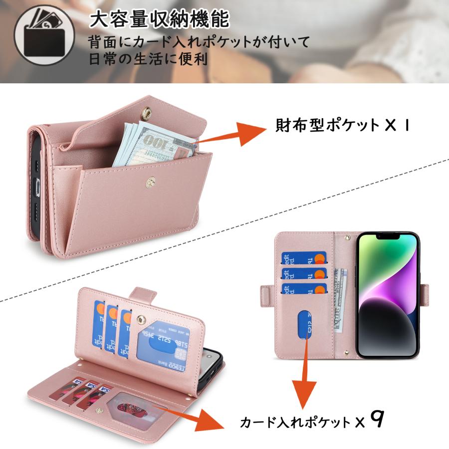 iCoverCase iphone14 ケース 手帳型 iphone12 ケース アイフォン14
