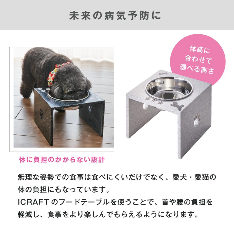 フードテーブル　Mサイズ　人工大理石　中型犬　餌入れ 楽天市場】【ずっと使えるいいものを高さが選べる♪M中型犬