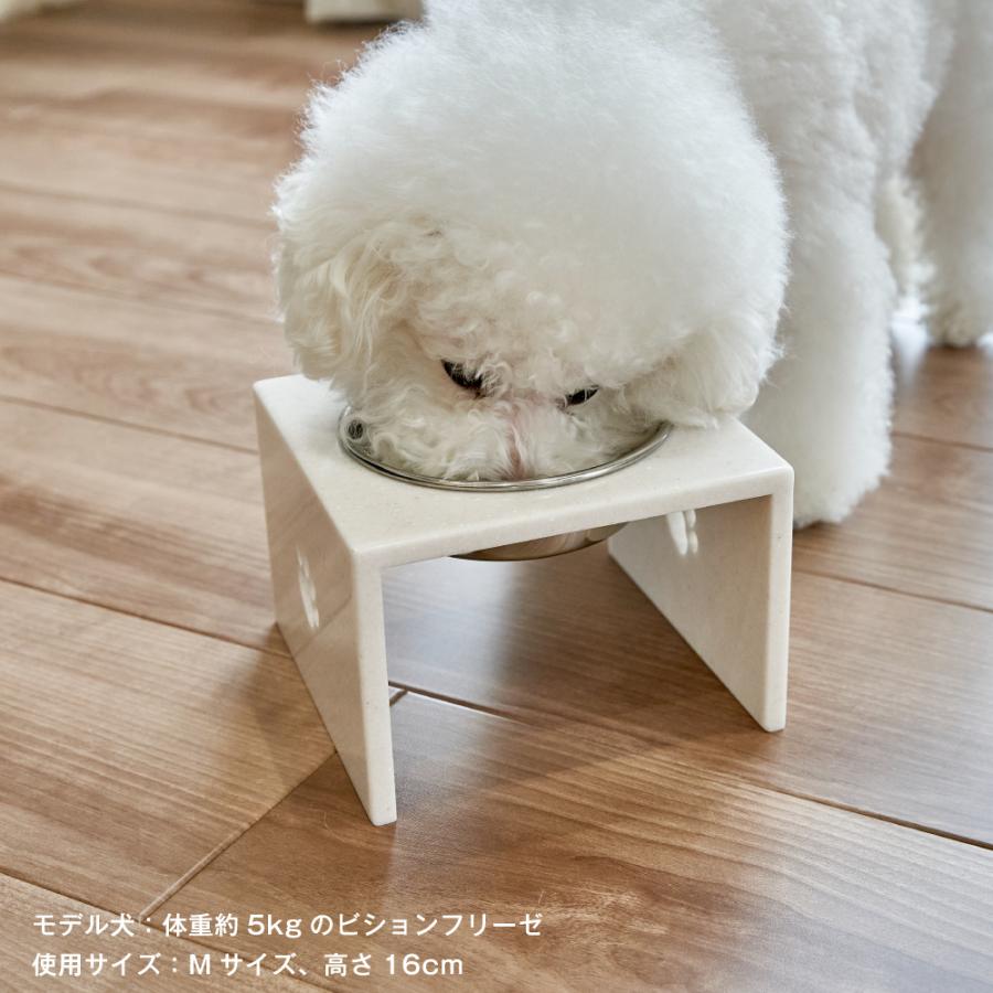 フードテーブル　Mサイズ　人工大理石　中型犬　餌入れ 楽天市場】【ずっと使えるいいものを高さが選べる♪Mサイズ中型
