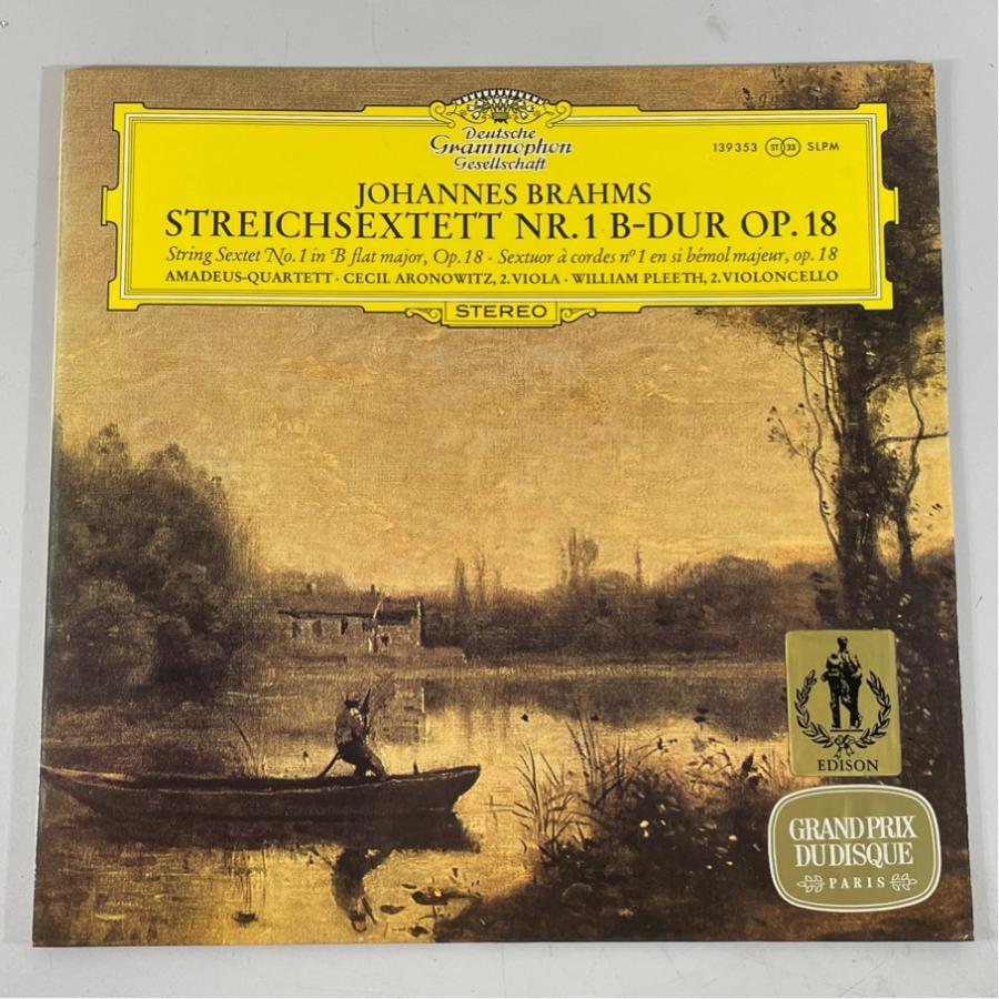 独DGG 139 353SLPM ブラームス 弦楽六重奏曲第１番 アマデウスSQ他 洗浄済 LP | 
