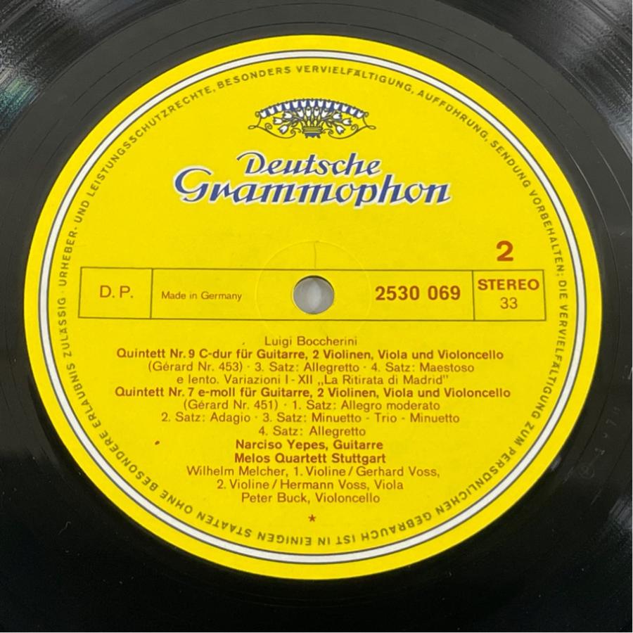 独DG 2530 069 ボッケリーニ ギター五重奏曲集 イエペス＆メロスQ 洗浄済 LP |  | 03