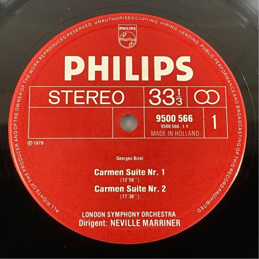 蘭PHILIPS 長岡鉄男 外盤A級 マリナー ビゼー カルメン組曲第1＆2番他 洗浄済 LP |  | 02