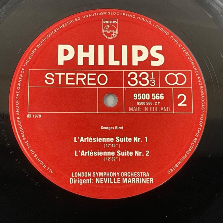 蘭PHILIPS 長岡鉄男 外盤A級 マリナー ビゼー カルメン組曲第1＆2番他 洗浄済 LP |  | 03