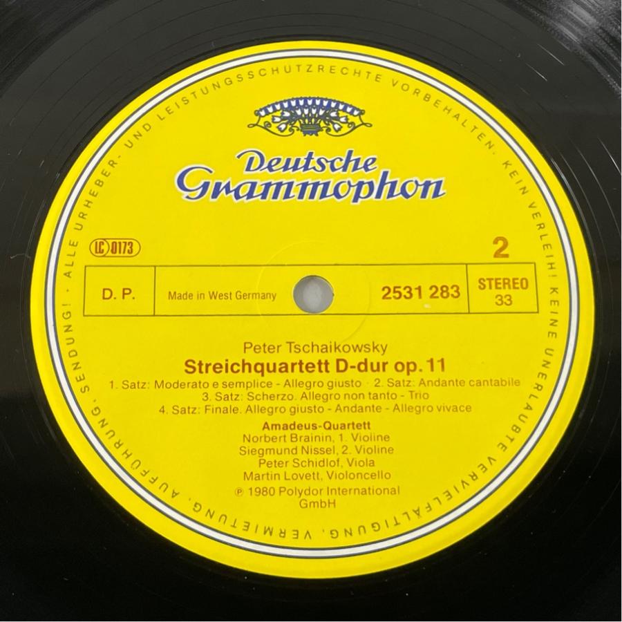西独DG 2531 283 アマデウス四重奏団 ヴェルディ＆チャイコフスキー 1番 洗浄済 LP |  | 03