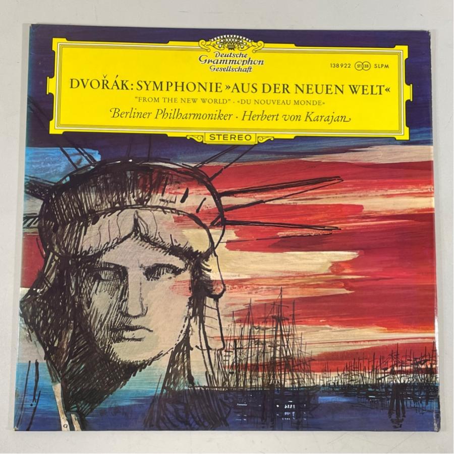 独DGG SLPM138922 カラヤン ドヴォルザーク 交響曲 第9番 新世界より ベルリン・フィル 洗浄済 LP | 