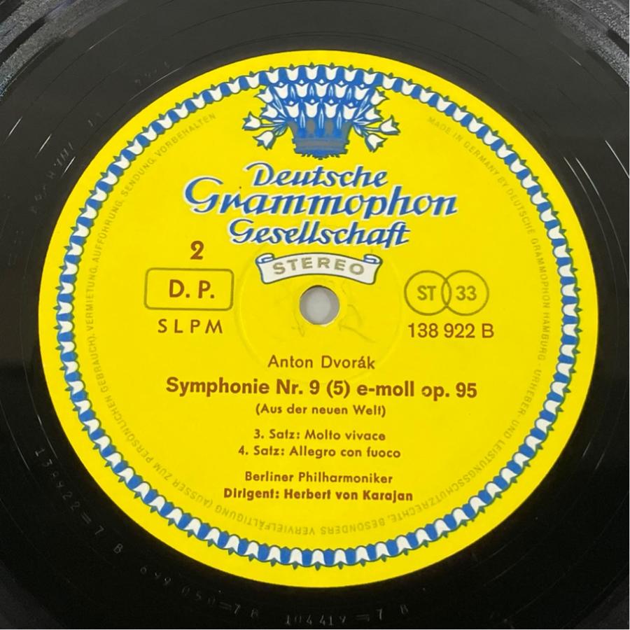 独DGG SLPM138922 カラヤン ドヴォルザーク 交響曲 第9番 新世界より ベルリン・フィル 洗浄済 LP |  | 03