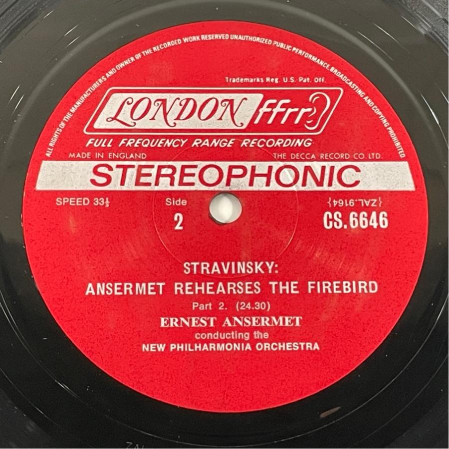 英LONDON FBD-S-1 アンセルメ メモリアル・アルバム ラスト録音 洗浄済 2LP |  | 06