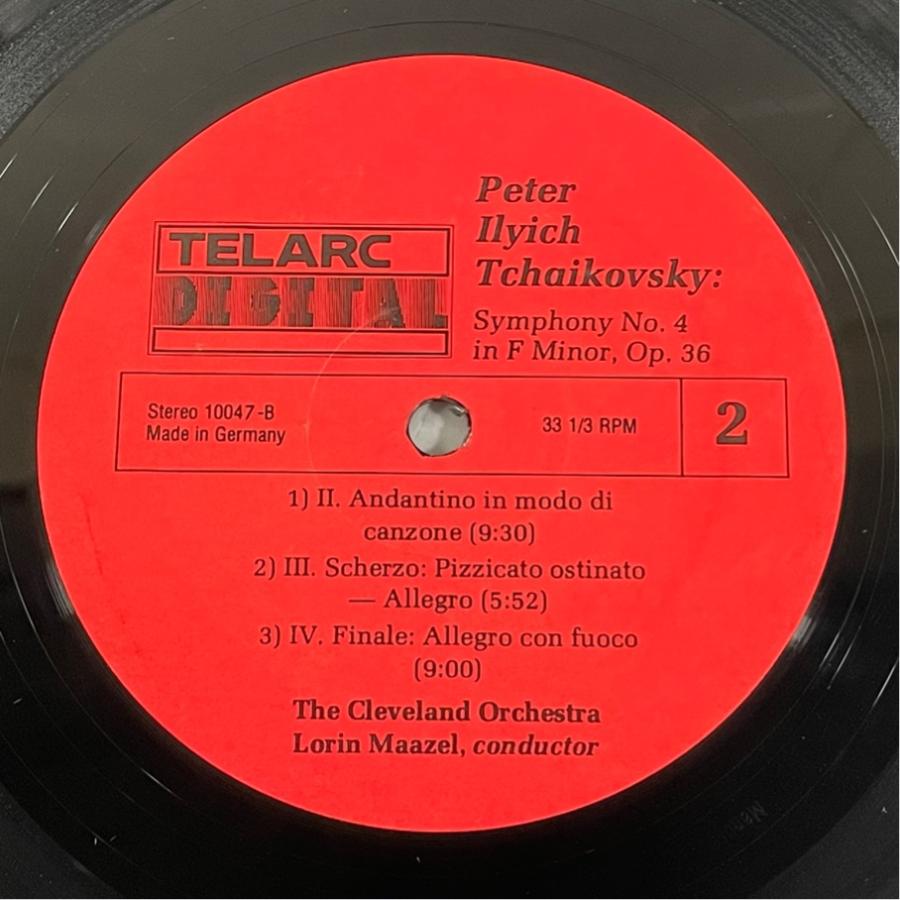 TELARC 4000-10 チャイコフスキー 交響曲第4番 マゼール指揮 クリーヴランド管弦楽団 洗浄済 LP |  | 04