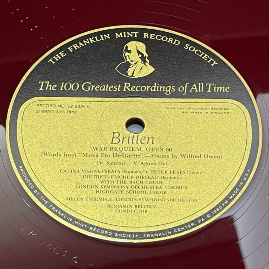 US盤 赤盤 ブリトゥン(自作指揮) ブリトゥン 戦争レクイエム 洗浄済 2LP |  | 06