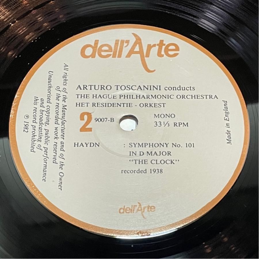 英dell'Arte DA9007 トスカニーニ ハイドン 交響曲第101番 時計 ハーグ・フィルハーモニー 管弦楽団 洗浄済 LP |  | 03