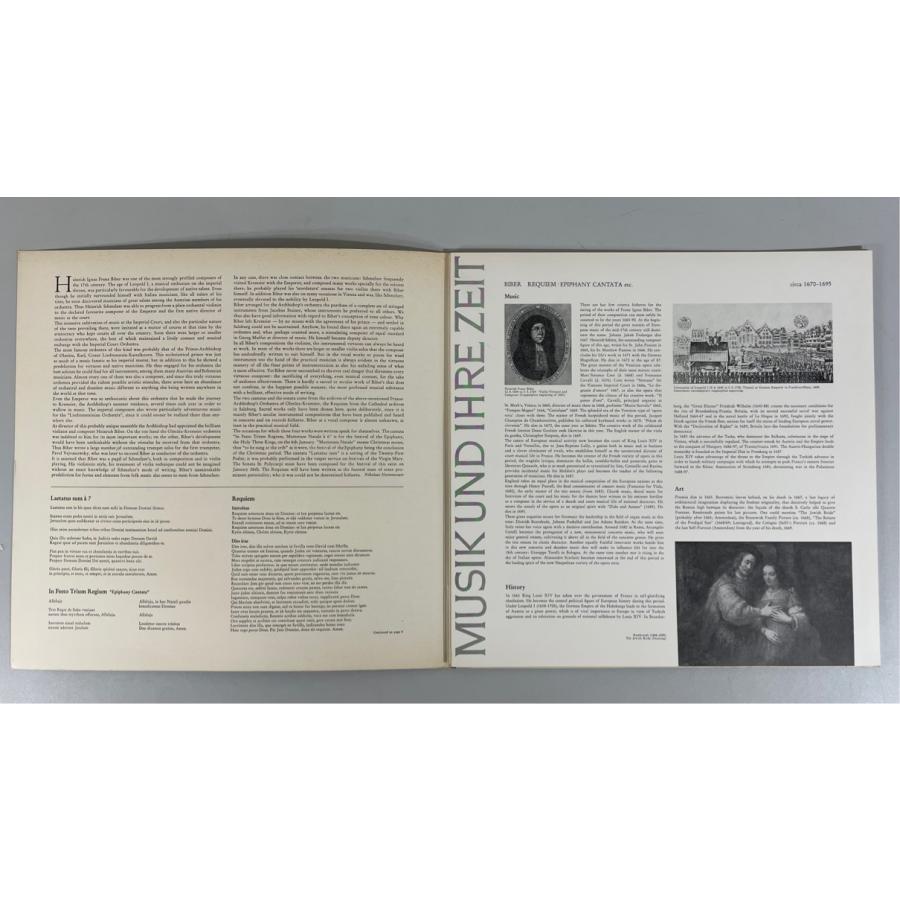 独TELEFUNKEN 黒金 SAWT9537-A ビーバー 作品集 聖ポリカルピ・ソナタ 他 アーノンクール 洗浄済 LP |  | 04