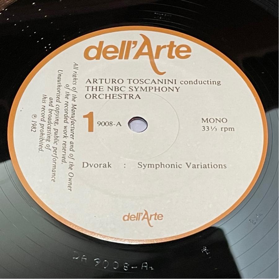 英dell'Arte DA9008 トスカニーニ NBCSO コンダクツ ドヴォルザーク ヴィヴァルディ ロッシーニ 洗浄済 LP |  | 02