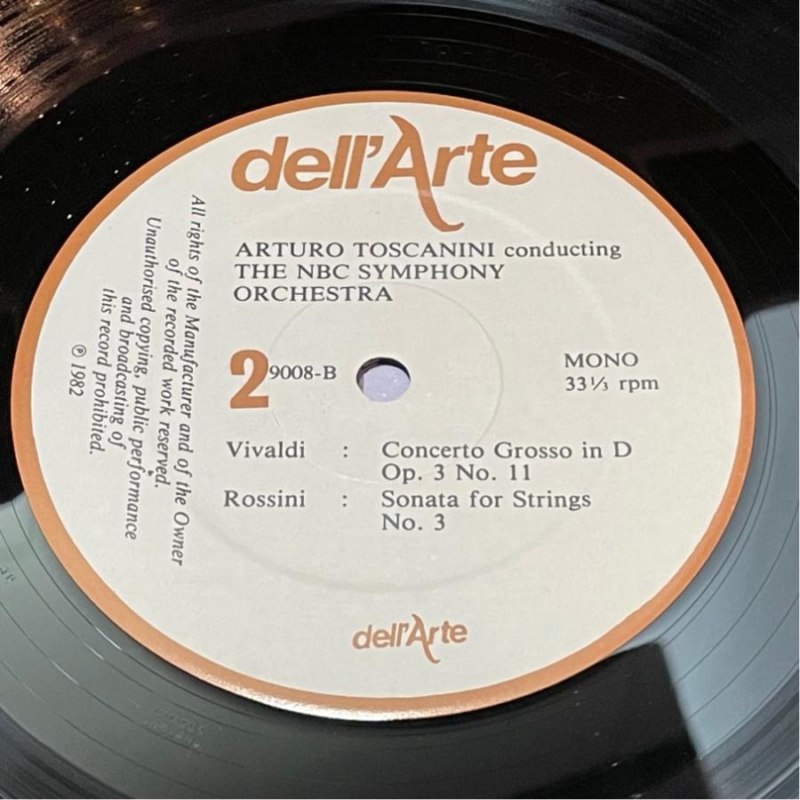 英dell'Arte DA9008 トスカニーニ NBCSO コンダクツ ドヴォルザーク ヴィヴァルディ ロッシーニ 洗浄済 LP |  | 03