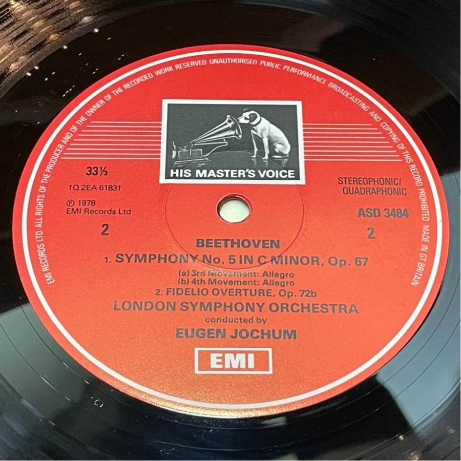 英HMV ASD3484 ヨッフム ベートーヴェン 交響曲第5番 優秀録音 洗浄済 LP |  | 03