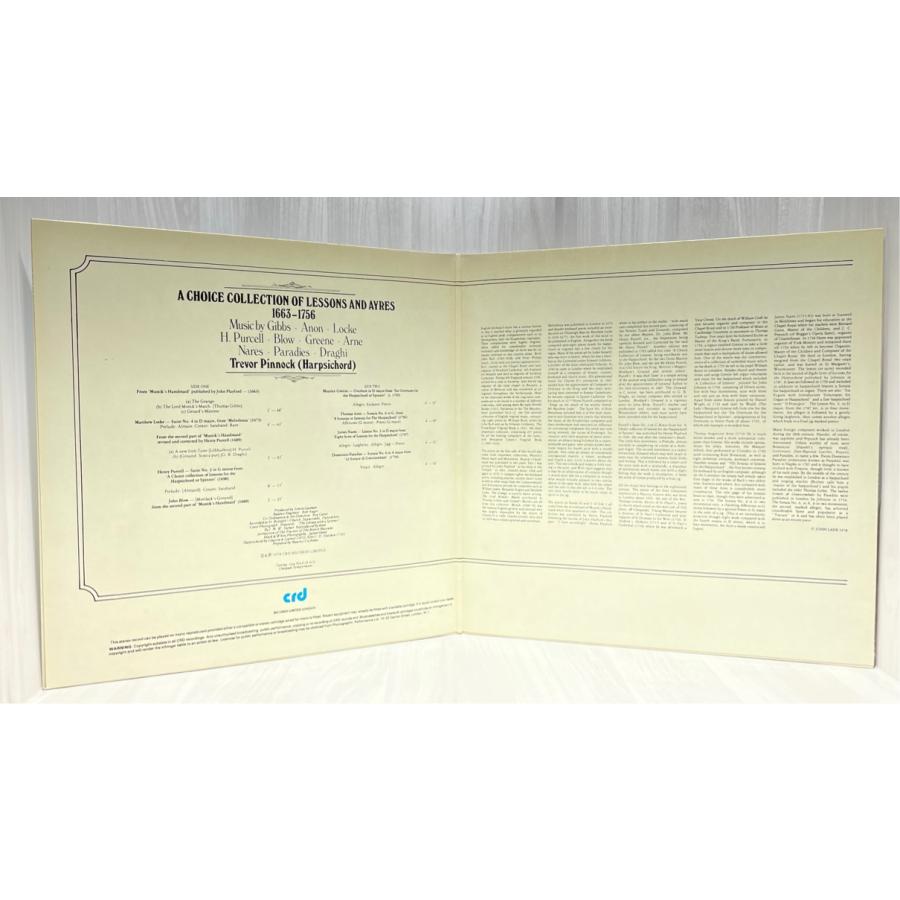 英crd CRD1047 トレヴァー・ピノック チェンバロ 音楽選集 洗浄済 LP |  | 02