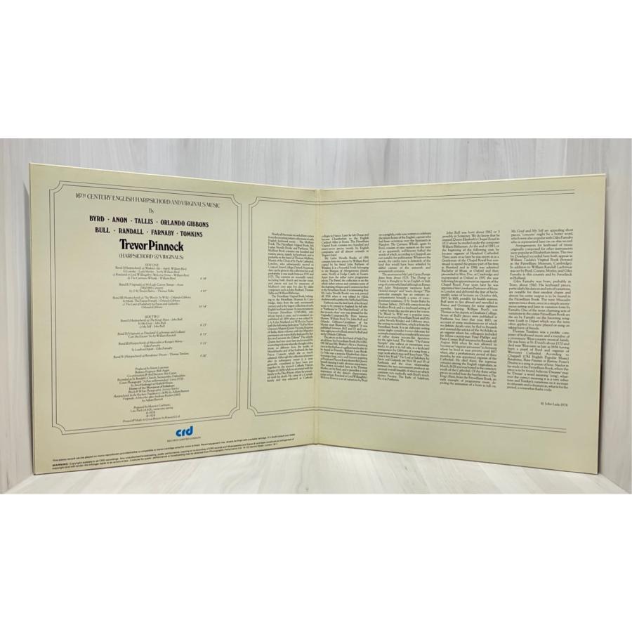 英crd CRD1050 トレヴァー・ピノック 16世紀のハープシコード音楽  洗浄済 LP |  | 02