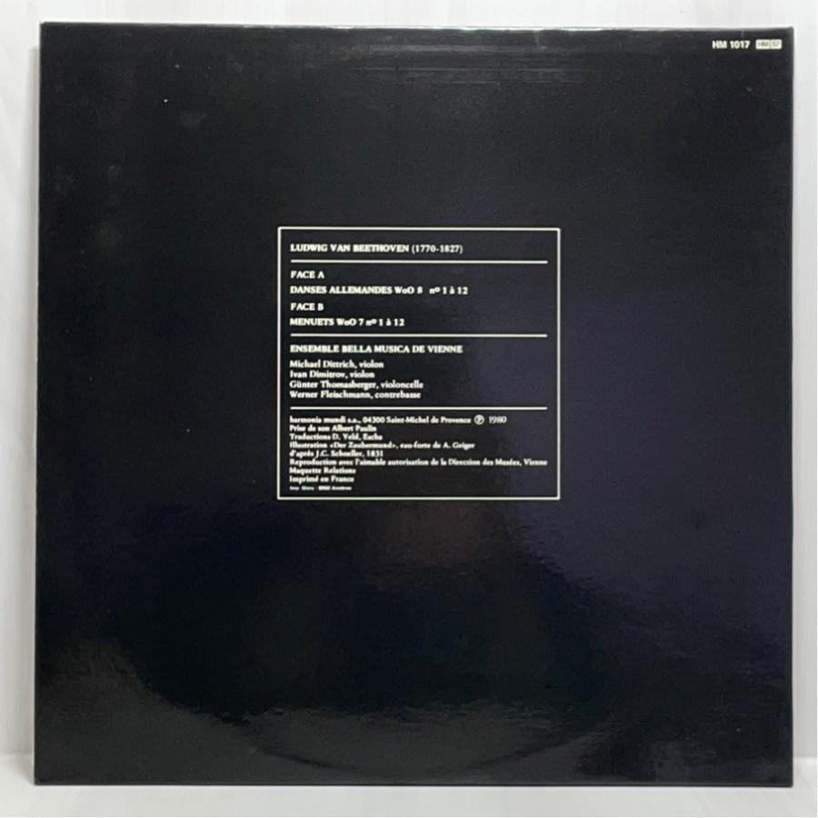 独Harmoniamundi HM1017 ベートーヴェン 12のドイツ舞曲 12のメヌエット ウィーン・ベラ・ムジカ・アンサンブル 洗浄済 LP |  | 01
