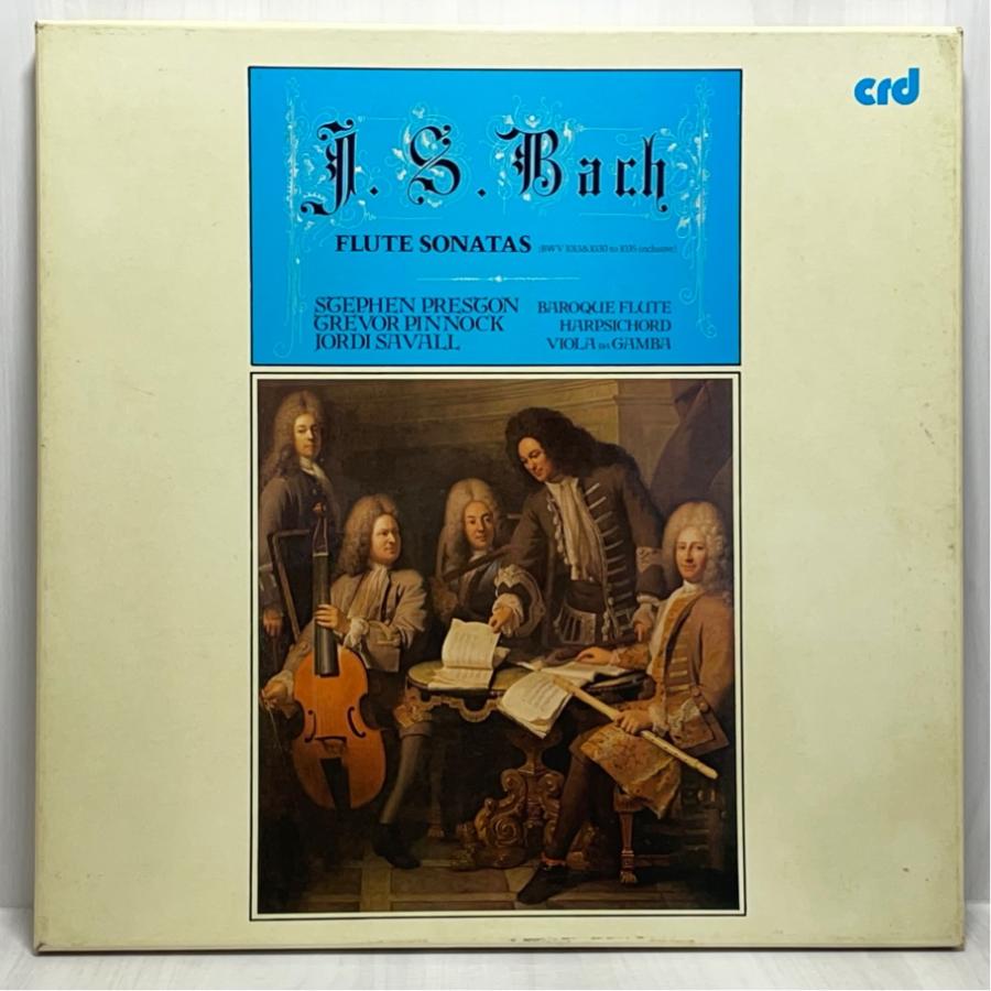 英CRD 1014/15 バッハ フルート・ソナタ集 プレストン、ピノック、サヴァル 洗浄済 2LP | 