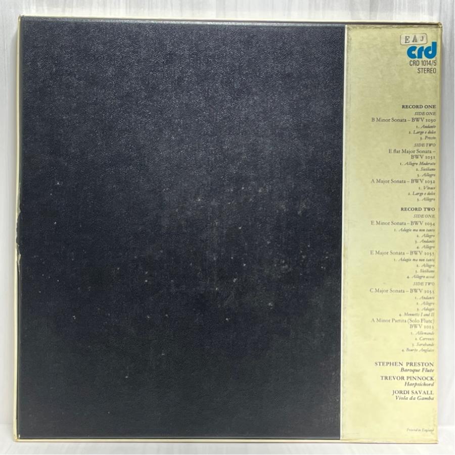 英CRD 1014/15 バッハ フルート・ソナタ集 プレストン、ピノック、サヴァル 洗浄済 2LP |  | 01