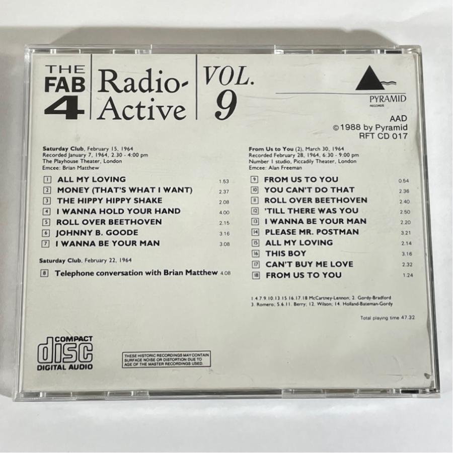 ザ・ビートルズ THE BEATLES 「Radio Active／THE FAB 4 vol.9」 PYRAMID CD 017 CD |  | 01