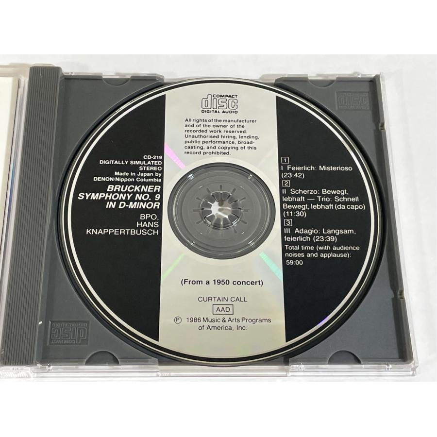 ブルックナー 交響曲第9番 クナッパーツブッシュ Music＆Arts CD-219 CD |  | 02