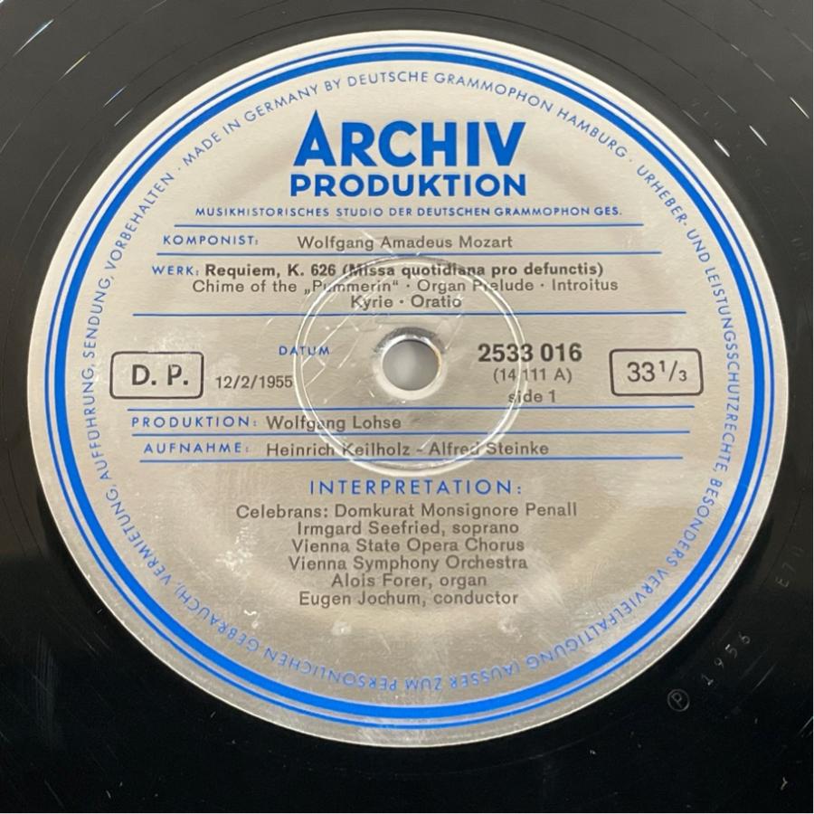 独ARCHIV 2708017 ヨッフム モーツァルト レクイエム 洗浄済 2LP |  | 03