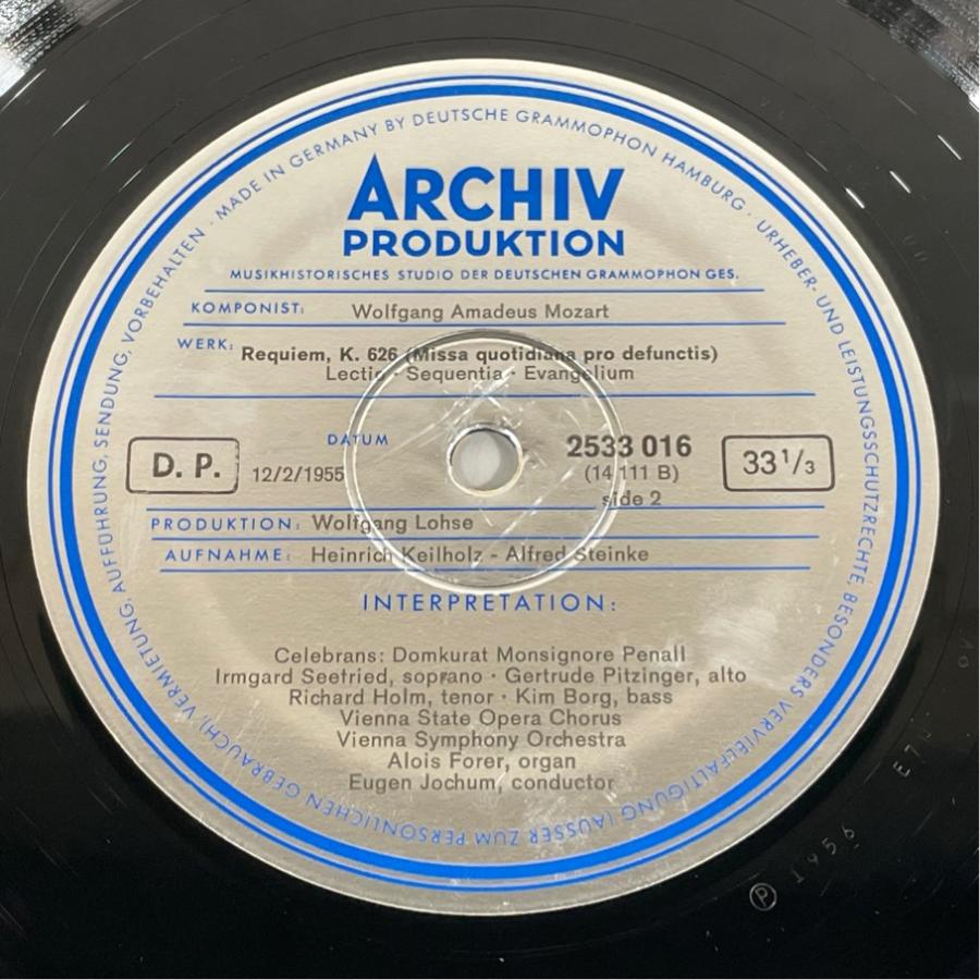 独ARCHIV 2708017 ヨッフム モーツァルト レクイエム 洗浄済 2LP |  | 04