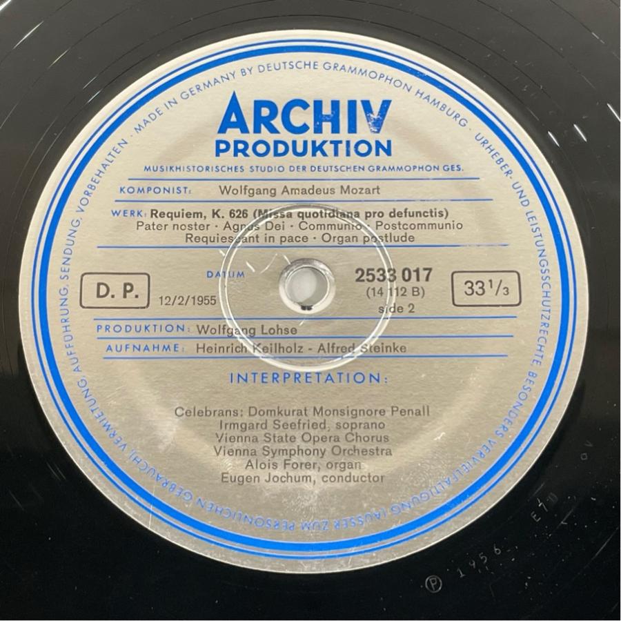 独ARCHIV 2708017 ヨッフム モーツァルト レクイエム 洗浄済 2LP |  | 06