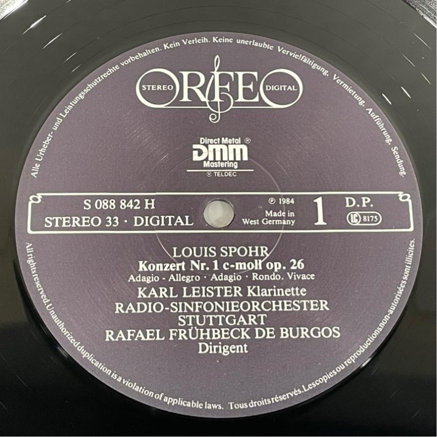 独ORFEO S088842H シュポア クラリネット協奏曲 全4曲 カール・ライスター 洗浄済 2LP |  | 03