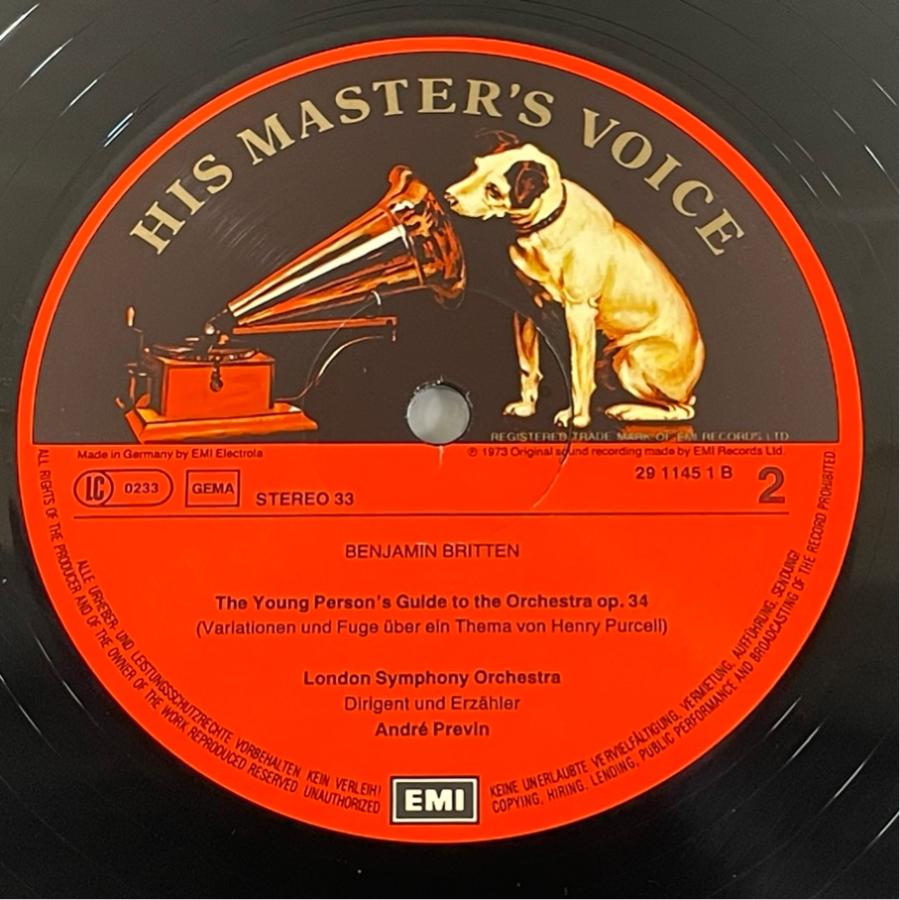 独HMV 29 1145 1 プロコフィエフ ピーターと狼 プレヴィン 洗浄済 LP |  | 03