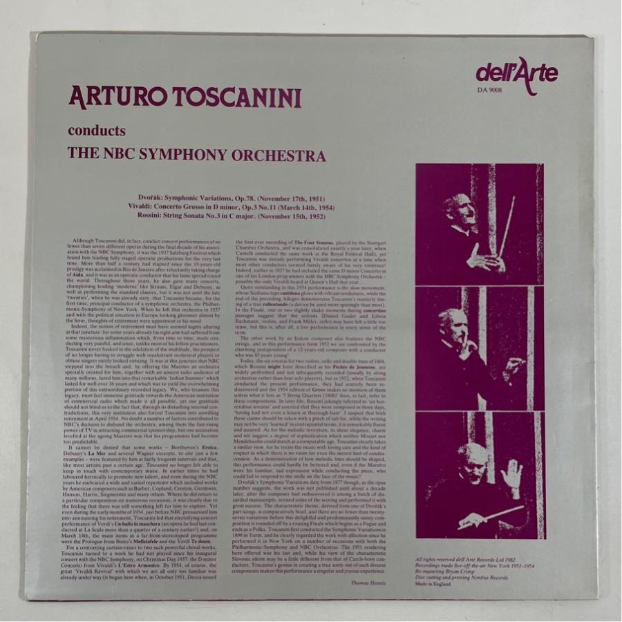 英dell'Arte DA9008 トスカニーニ ドヴォルザーク 交響的変奏曲他 ヴィヴァルディ ロッシーニ 洗浄済 LP |  | 01