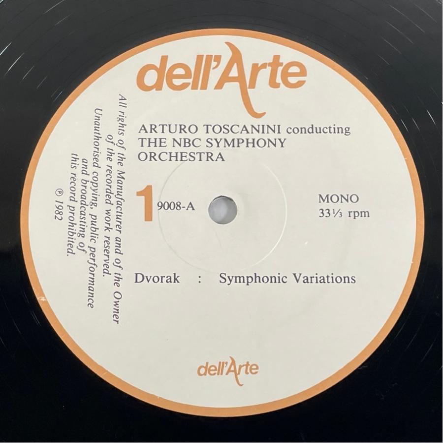 英dell'Arte DA9008 トスカニーニ ドヴォルザーク 交響的変奏曲他 ヴィヴァルディ ロッシーニ 洗浄済 LP |  | 02
