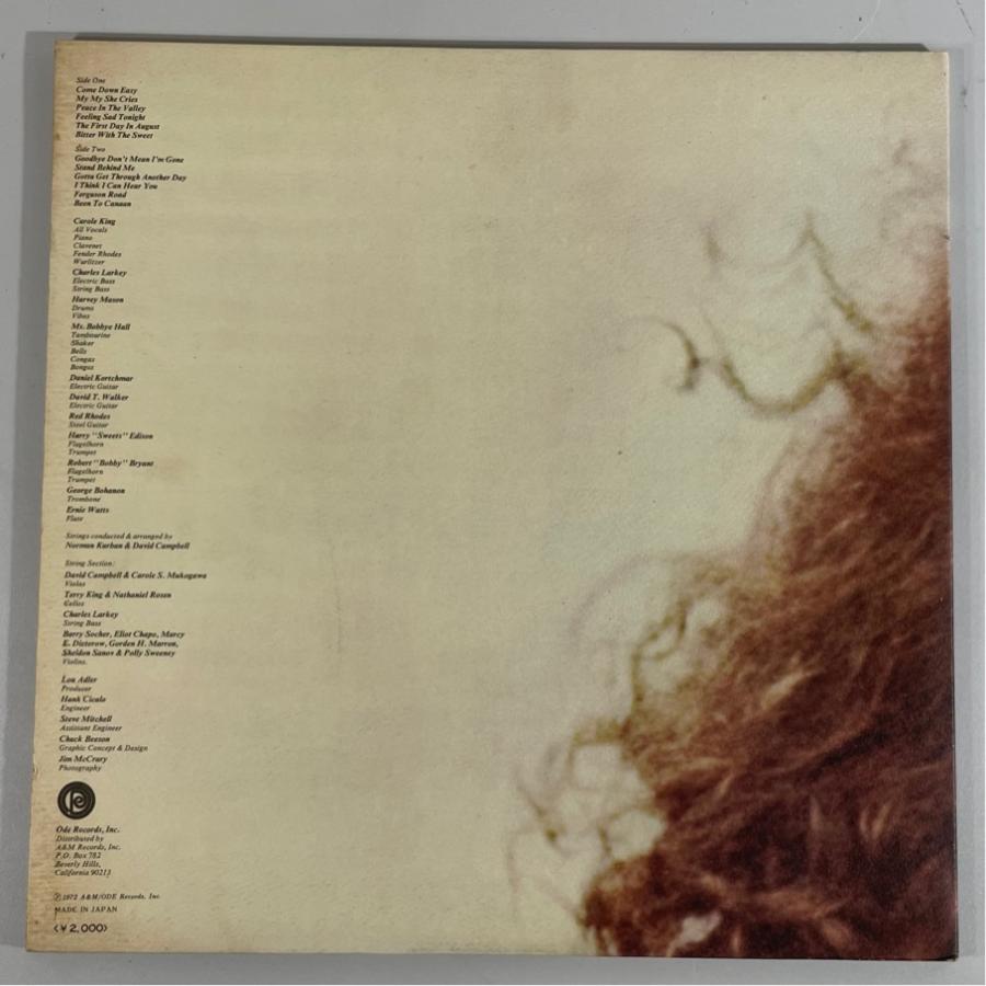 AML165 Carole King Rhymes & Reasons 帯/売上整理カードあり キャロル・キング 喜びは悲しみの後に 洗浄済 LP |  | 01