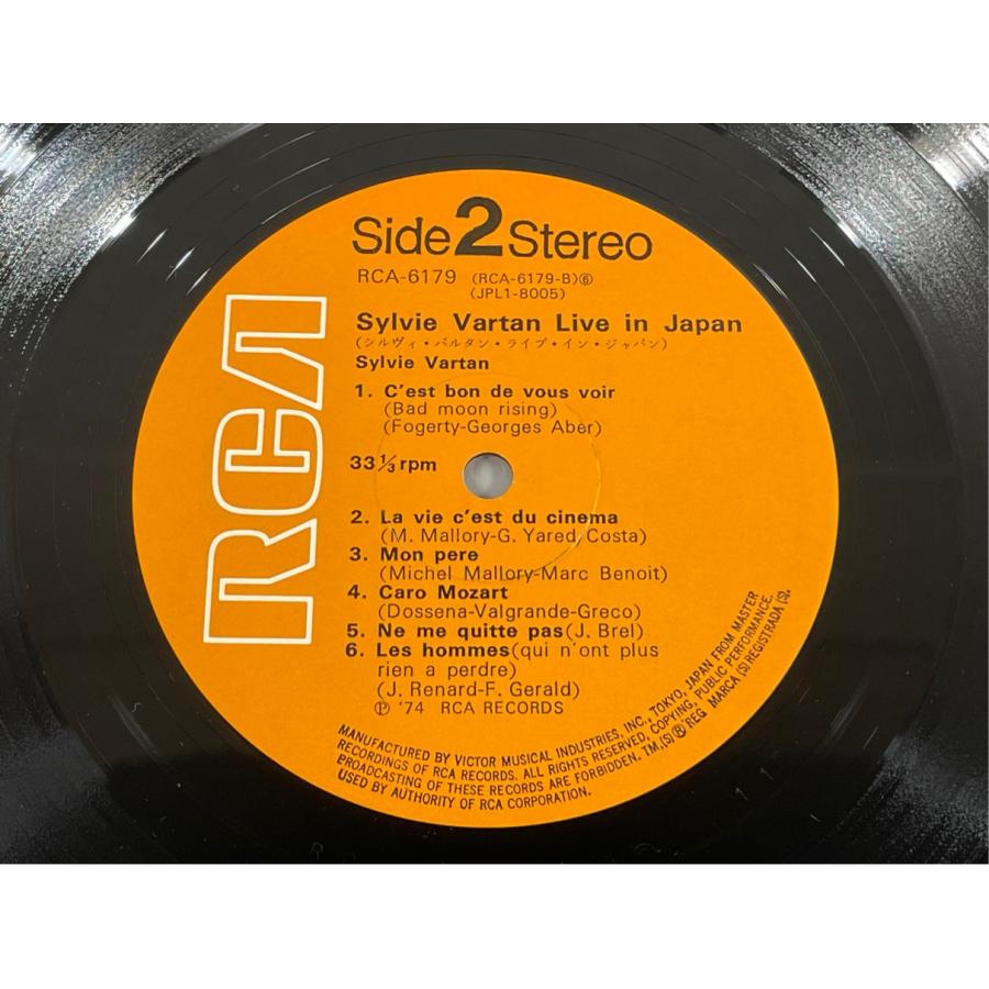 RCA-6179 シルヴィ・バルタン・ライブ・イン・ジャパン 帯/補充カードあり Sylvie Vartan Live In Japan 洗浄済 LP |  | 05