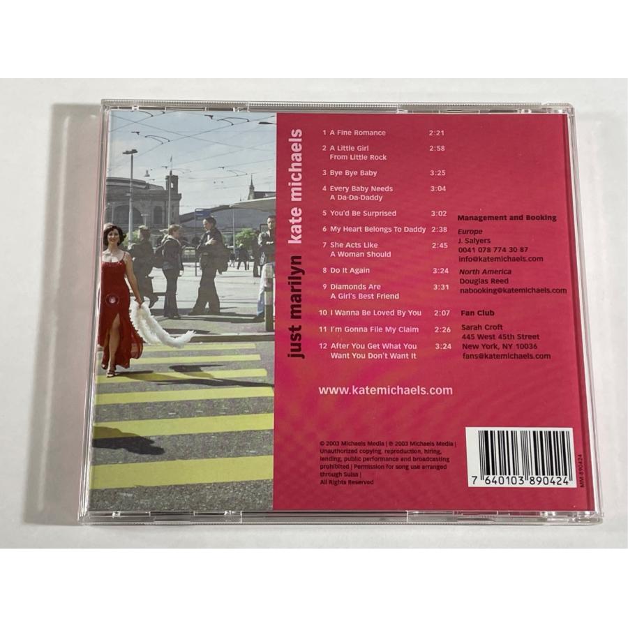 ケイト・マイケルズ Kate Michaels ジャスト・マリリン just Marilyn CD |  | 01