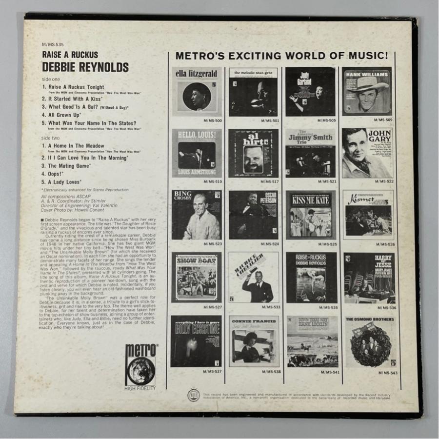 米metro M535 DEBBIE REYNOLDS RAISE A RUCKUS デビー・レイノルズ レイズ・ア・ラッカス 洗浄済 LP |  | 01