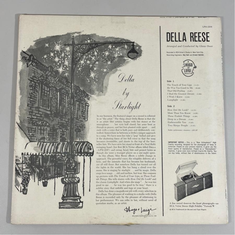 米RCA LPM 2204 深溝 DELLA REESE DELLA BY STARLIGHT 洗浄済 LP |  | 01