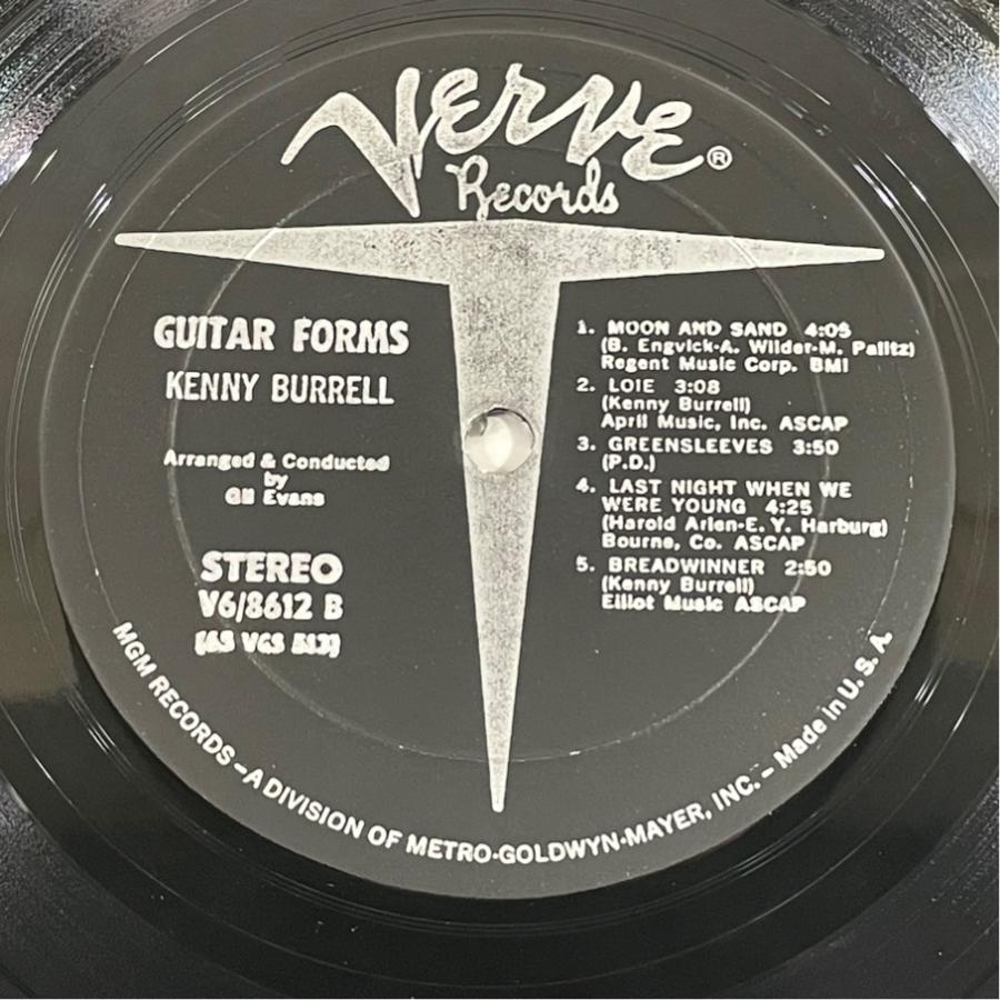US盤 V6-8612 両面VANGELDER刻印 Kenny Burrell Guitar Forms 洗浄済 LP |  | 04