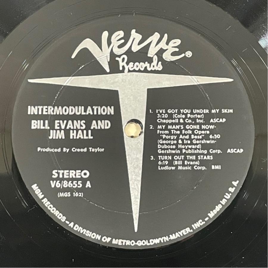 US盤 V6-8655  Bill Evans　Jim Hall InterModulation 洗浄済 LP |  | 03